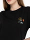 Чорна бавовняна футболка з принтом | 6742579 | фото 2