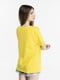 Жовта бавовняна футболка з принтом | 6742609 | фото 4