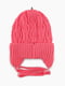 Рожева шапка на зав’язках | 6745431 | фото 2