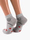 Шкарпетки сірі в принт | 6745449 | фото 2