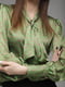 Блуза зелена з принтом | 6745459 | фото 4