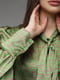 Блуза зелена з принтом | 6745459 | фото 5