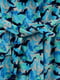Блакитний халат з принтом та поясом | 6745660 | фото 3