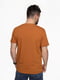 Бавовняна футболка гірчичного кольору з принтом | 6745787 | фото 4