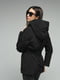 Куртка-пальто чорна з поясом | 6745969 | фото 3