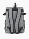 Сірий рюкзак з кишенями на блискавках | 6745973 | фото 4