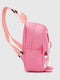 Рожевий рюкзак з принтом (25х21х9 см) | 6746107 | фото 3