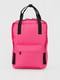 Рожевий рюкзак з чорними ручками | 6746113 | фото 2