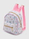 Дошкільний білий рюкзак з принтом | 6746124