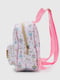 Дошкільний білий рюкзак з принтом | 6746124 | фото 4