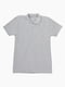 Сіра футболка-поло з комірцем | 6746141 | фото 6