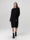 Чорна сукня-светр крою oversize | 6746145 | фото 2