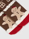 Шкарпетки коричневі в принт “Пряники фемілі” | 6746182 | фото 3