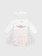 Бодi-сукня святкова молочного кольору з принтом | 6746316 | фото 3