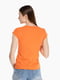 Помаранчева бавовняна футболка з принтом | 6746420 | фото 4