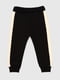 Спортивний костюм бежево-чорний з принтом: толстовка і штани | 6746488 | фото 3