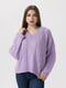 Пуловер бузкового кольору крою oversize | 6746531 | фото 2