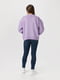 Пуловер бузкового кольору крою oversize | 6746531 | фото 5