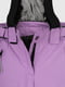 Штани на шлейках для дівчинки бузковий | 6746582 | фото 6