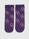 Шкарпетки фіолетові в принт | 6747018 | фото 3