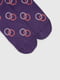 Шкарпетки фіолетові в принт | 6747018 | фото 5