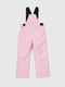 Штани на шлейках для дівчинки рожевий | 6747626 | фото 2