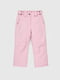 Штани на шлейках для дівчинки рожевий | 6747626 | фото 3