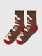 Шкарпетки коричневі “Пряники” | 6742326 | фото 5