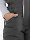 Сірі штани на шлейках з непродувної плащової тканини | 6742718 | фото 3