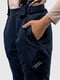 Сині штани на шлейках з непродувної плащової тканини | 6745039 | фото 6