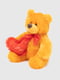 Іграшка «Ведмідь медунець з сердечком» жовта | 6737839 | фото 2