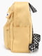 Жовтий рюкзак з принтом | 6739220 | фото 3