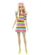 Лялька Barbie "Модниця" з брекетами у смугастій сукні  | 6739761