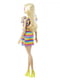 Лялька Barbie "Модниця" з брекетами у смугастій сукні  | 6739761 | фото 2