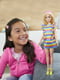 Лялька Barbie "Модниця" з брекетами у смугастій сукні  | 6739761 | фото 5