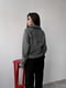Вовняний сірий пуловер у стилі поло | 6759204 | фото 5