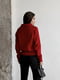 Шерстяный красный пуловер в стиле поло | 6759205 | фото 5