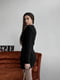 Базова пухнаста укорочена чорна сукня | 6759209 | фото 6