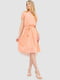 Ніжна сукня на поясі персикового кольору | 6617696 | фото 2