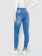 Синие джинсы скинни на шнуровке | 6759254 | фото 4