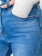 Сині джинси скіні з потертостями | 6759256 | фото 5