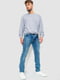 Синие классические джинсы с карманами | 6759269 | фото 2
