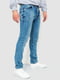 Синие классические джинсы с карманами | 6759269 | фото 3