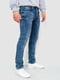 Синие джинсы с потертостями | 6759270 | фото 3