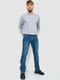 Классические синие джинсы с потертостями | 6759271 | фото 2