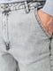Светло-серые прямые джинсы с карманами | 6759278 | фото 5