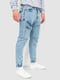 Голубые джинсы с накладным карманом | 6759283 | фото 3