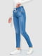Голубые джинсы скинни с карманами | 6759292 | фото 3