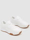 Белые кроссовки на шнуровке | 6759341 | фото 3