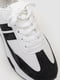 Бело-черные кроссовки на белой подошве | 6759347 | фото 2